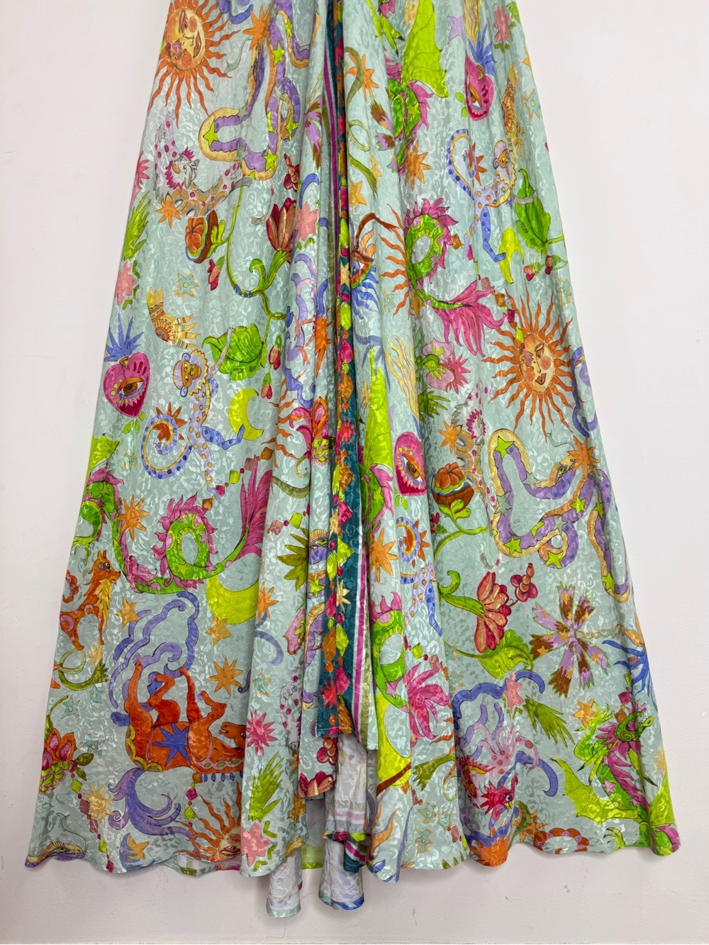Johnny Was Eva Maxi Dress Kayla Print Size XL Embellished Celestial Print NWT - Picture 8 of 15